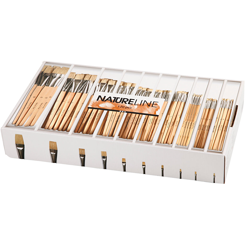 Houten Kwasten, Nr. 00-22, Korte Staal, 120st.