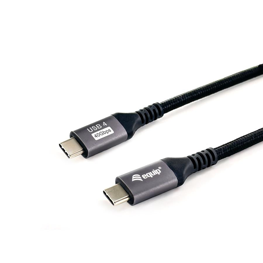 Equip 128383 USB 4 gen 3 C naar C-kabel, mm, PD3.1 240W, 8K 60Hz, 40Gbps, USB C, USB 4 gen 3x2, 2 m