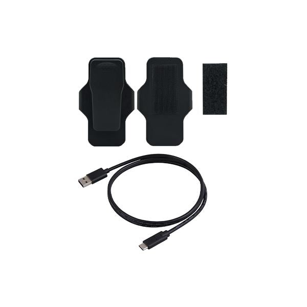 Transcend ts-dbk6 bodycamera accessoirekit voor dpb10c, usb type-c, 1m, 360° draaibaar