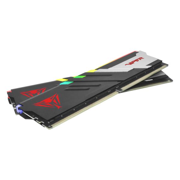 Patriot pvvr532g600c30k viper venom rgb dimm dual kit, 32 gb, ddr5, 6000mts, cl30