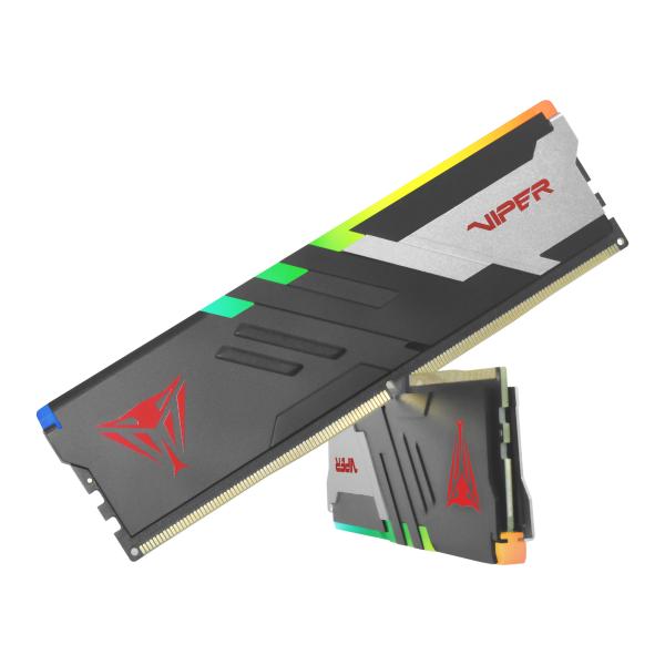 Patriot pvvr532g600c30k viper venom rgb dimm dual kit, 32 gb, ddr5, 6000mts, cl30