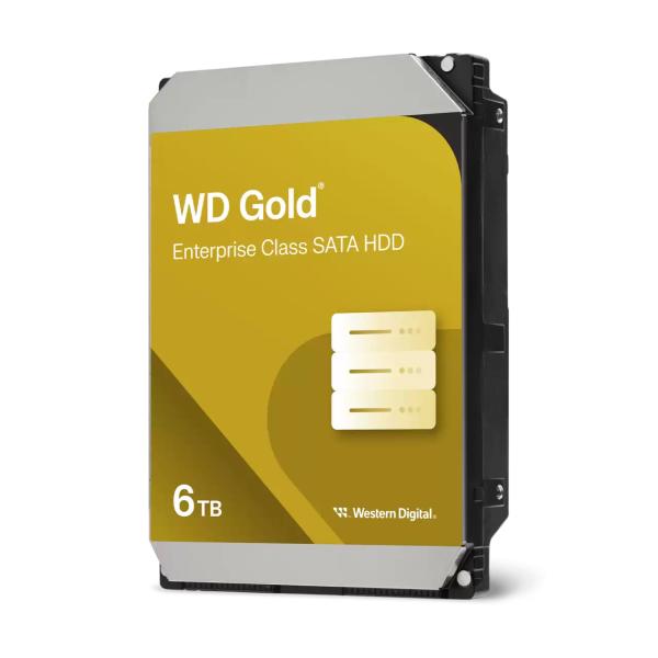Western Digital WD6004FRYZ Gold, 6TB, 3,5 SATA3, 256 MB, 7200 tpm, 255 MB/s