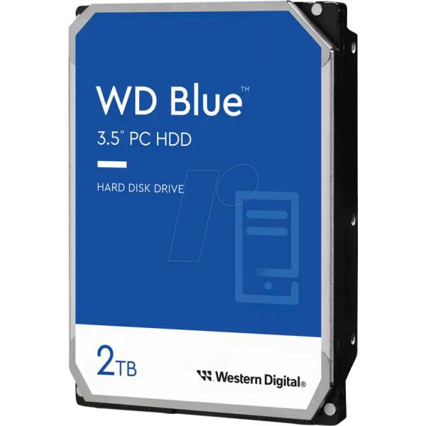 Western Digital WD20EARZ WD Blue HDD, 2TB, 3,5 inch, SATA 6GB s, 7200rpm, 256MB, 215MB s, RW 5,6W