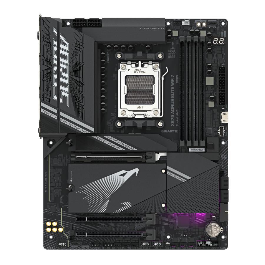 Gigabyte x870 a elite wifi7, atx, amd am5, x870, 4x ddr5, usb4, 2,5 gbe, wifi 7, pcie 5.0