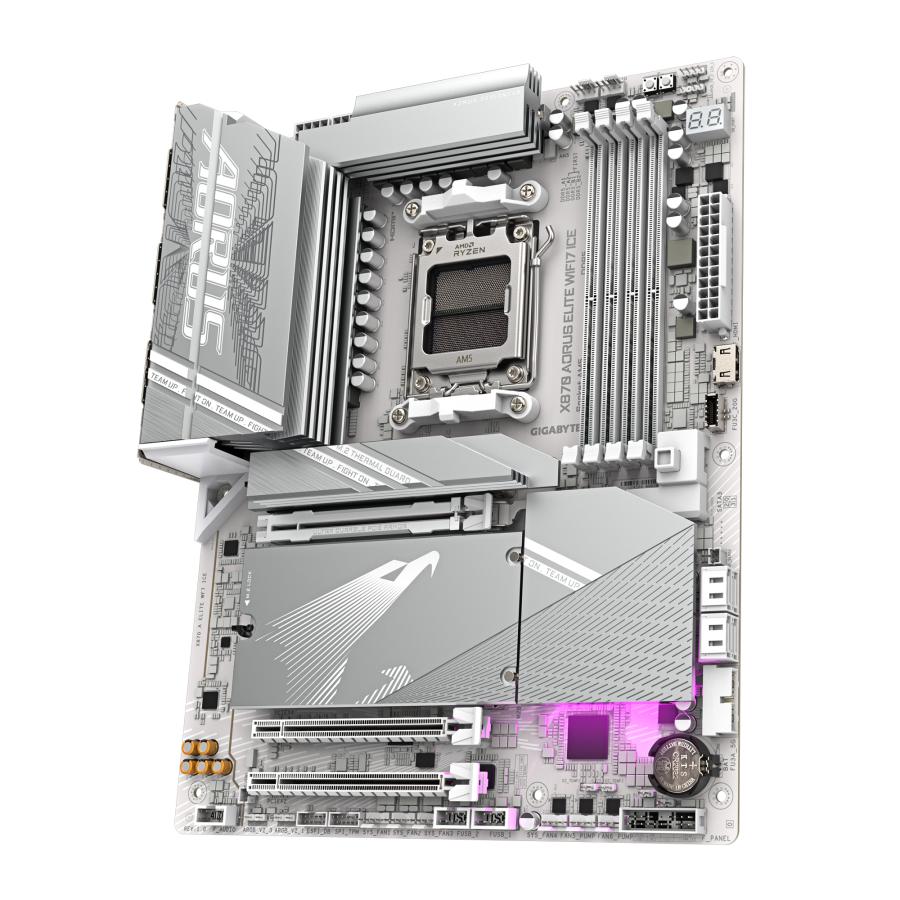 Gigabyte x870 a elite wf7 ice rev 1.0, atx, amd am5, x870, 4x ddr5, usb4, 2,5 gbe, wi-fi 7, pcie 5