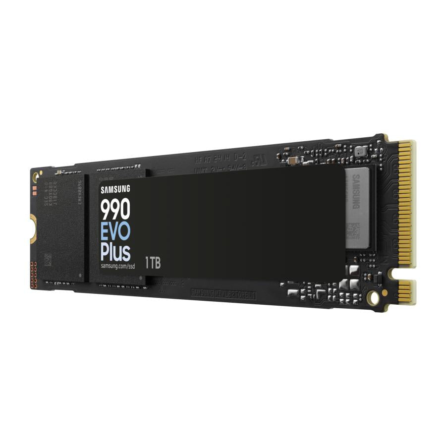 Samsung mz-v9s1t0bw 990 evo plus ssd, 1 tb, m.2, pcie 4.0, 7150 mb s, 1350000 iops, zwart