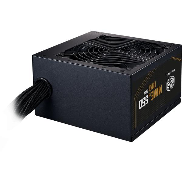 Coolermaster mpe-5501-acabw-3beu mwe bronze v3 voeding, atx, 550w, stille hdb ventilator