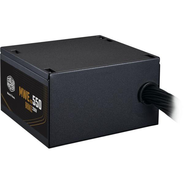 Coolermaster mpe-5501-acabw-3beu mwe bronze v3 voeding, atx, 550w, stille hdb ventilator