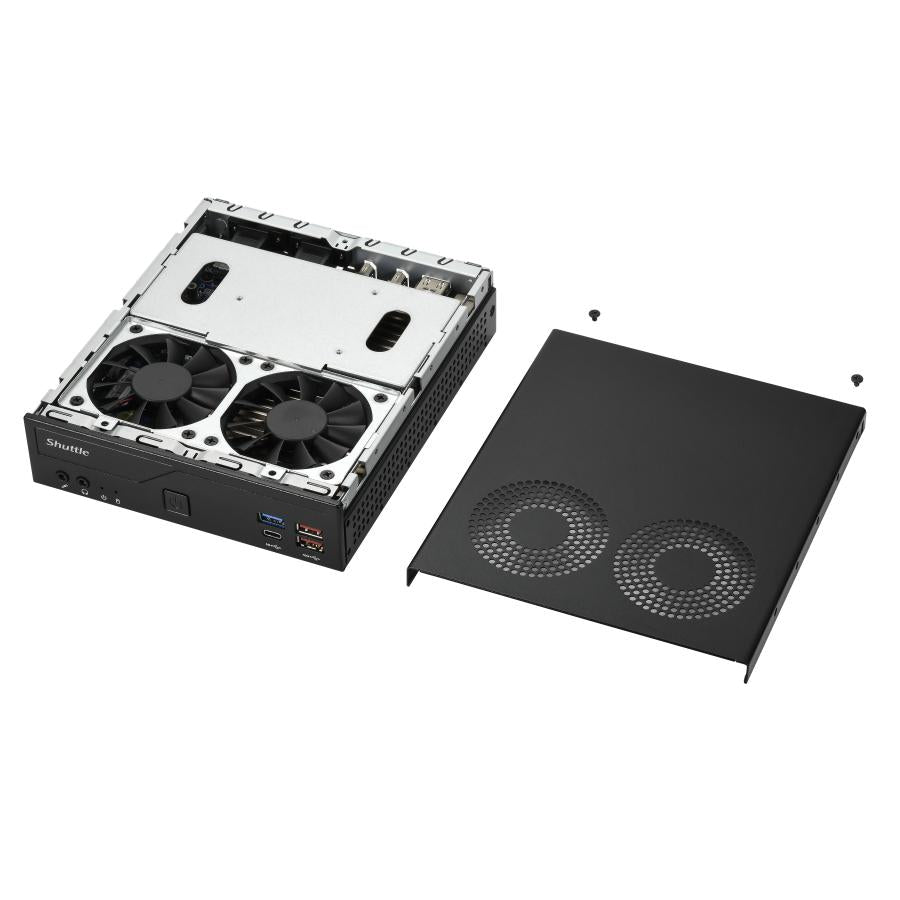 Shuttle dh770 mini-pc barebone, 1,35l, lga 1700, intel h770, ddr5-sdram, 2x 2,5g lan, 2x m.2, 24 7