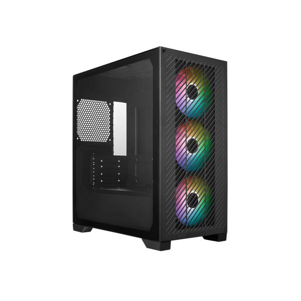 Cooler Master E301-KGNN-S00 Elite 301 Zwart Argb, Atx, Windows, USB 3.2 Gen 1 Type-C, 3x 120mm Argb