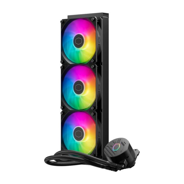 Coolermaster mlw-d36m-a18pa-r1 masterliquid 360 core ii argb, 360mm radiator, 3x 120mm argb gen 2