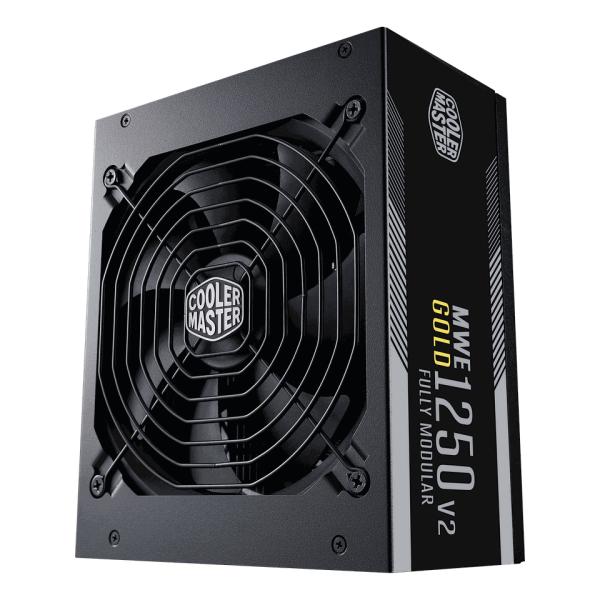 Coolermaster mpe-c501-afcag-3eeu mwe gold 1250 v2 zwart, atx3.1, 1250w, =90% @typical, 140mm