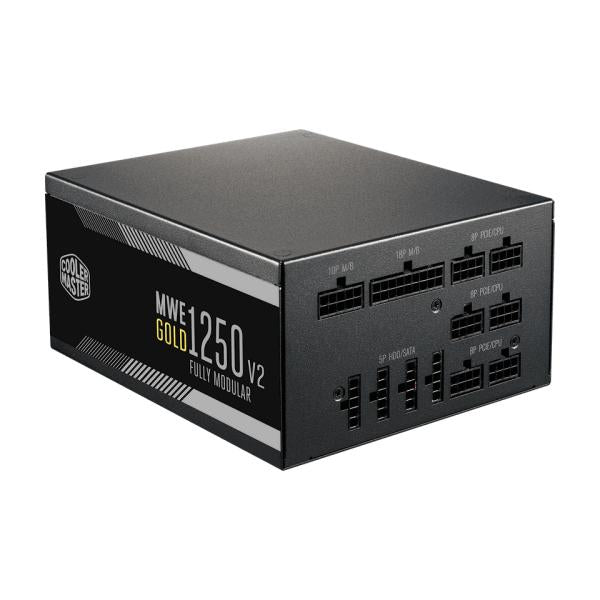 Coolermaster mpe-c501-afcag-3eeu mwe gold 1250 v2 zwart, atx3.1, 1250w, =90% @typical, 140mm