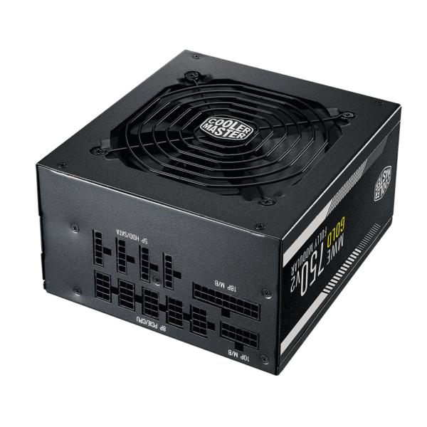 Cooler master mpe-7501-afaag-3eeu mwe gold 750 v2 atx3.1, 750w, 90% @typical, volledig modulair, 120mm