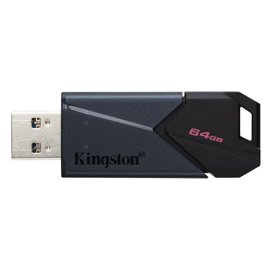 Kingston dtxon 64gb technology datatraveler exodia onyx, 64 gb, usb 3.2 gen 1, cap, black