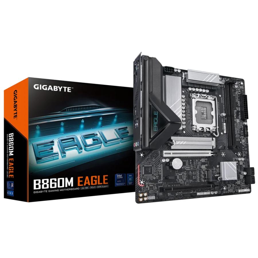 Gigabyte b860m eagle, matx, intel lga1851, b860, 2x ddr5, 2,5 gb, usb type-c, pcie 5.0
