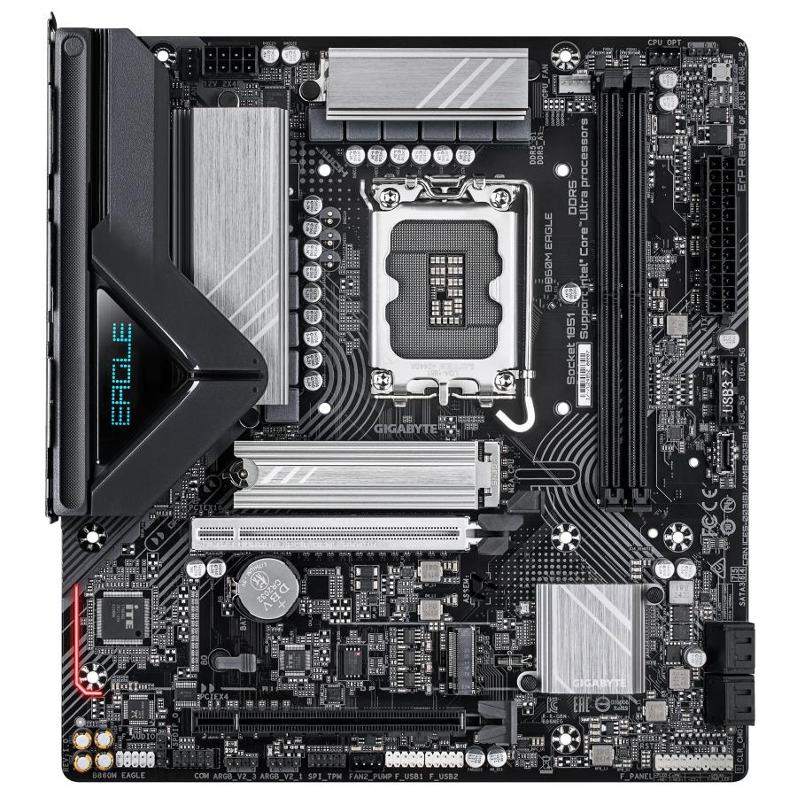 Gigabyte b860m eagle, matx, intel lga1851, b860, 2x ddr5, 2,5 gb, usb type-c, pcie 5.0