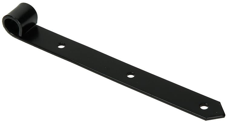 1013236 - enkel luikscharnier zwart 25 cm dia 18 mm | 6 stuks