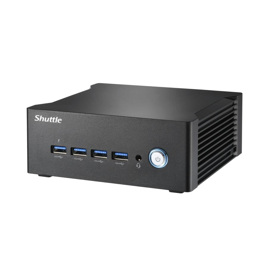 Shuttle na10h7 nano pc na10h7, amd ryzen™ 7-8845hs apu, radeon780m, 2x hdmi, 2x usb-c 4.0(dp) 2x2.