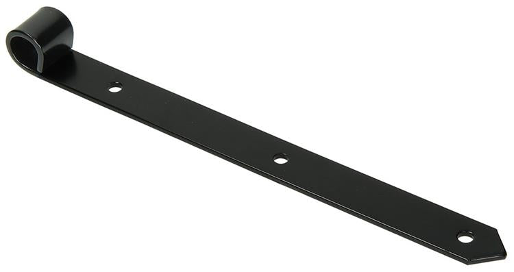 1013237 - enkel luikscharnier zwart 30 cm dia 18 mm | 6 stuks