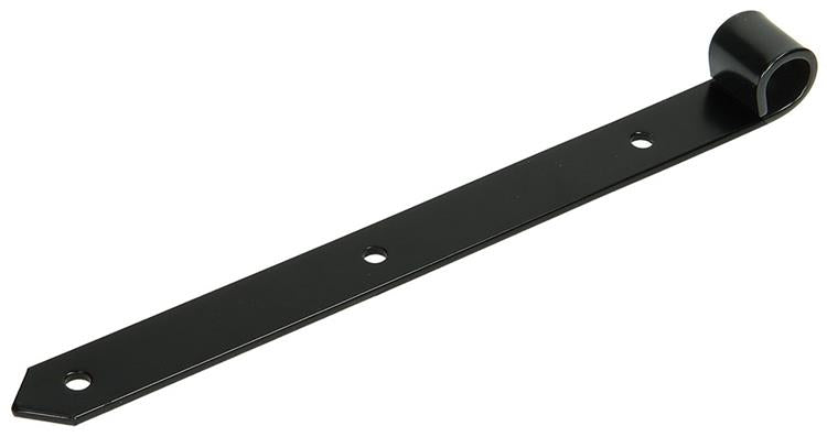 1013237 - enkel luikscharnier zwart 30 cm dia 18 mm | 6 stuks