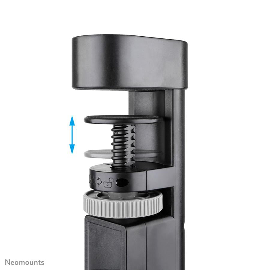 Neomounts ds22-840bl6 bureau-aansluiting met klem, 1,4 m, binnen, type f, kunststof, zwart, stroomlevering