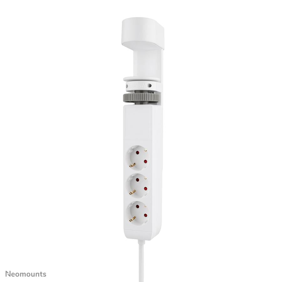 Neomounts ds22-840wh6 desk socket with clamp, 1.4 m, indoor, type f, plastic, white, power delivery
