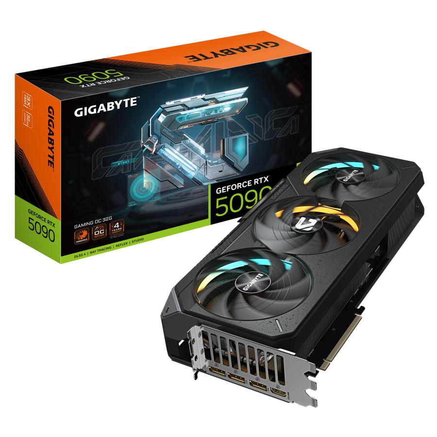 Gigabyte gv-n5090gaming oc-32gd geforce rtx 5090 gaming oc 32g, 32 gb, gddr7, 512 bit, black