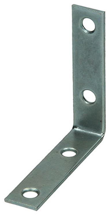 1014300 - 8 geplooide winkelhaken verzinkt 63x63x16mm | 10 stuks