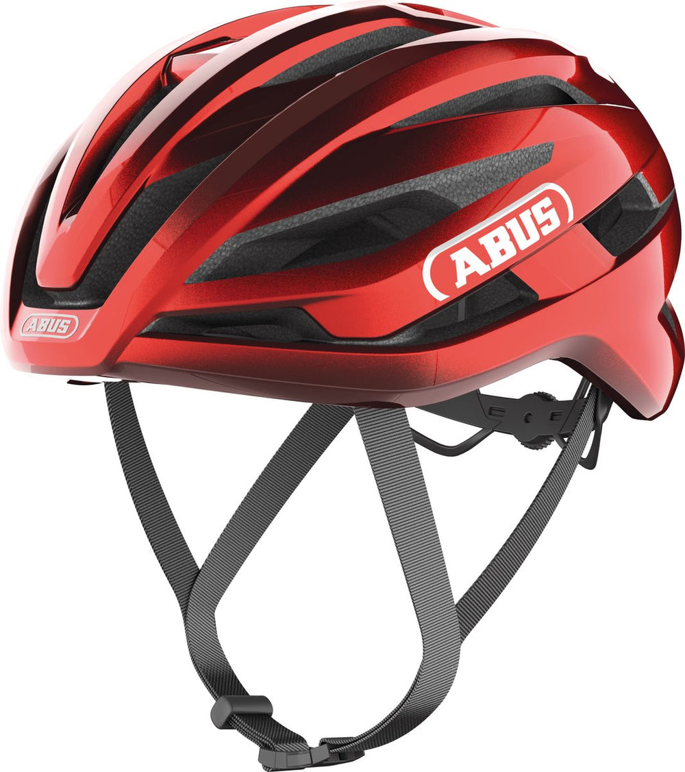 Abus fietshelm stormchaser ace performance red s - 51-55 cm - rood - geschikt voor gebruik op racefietsen - gravelbikes - 200 g