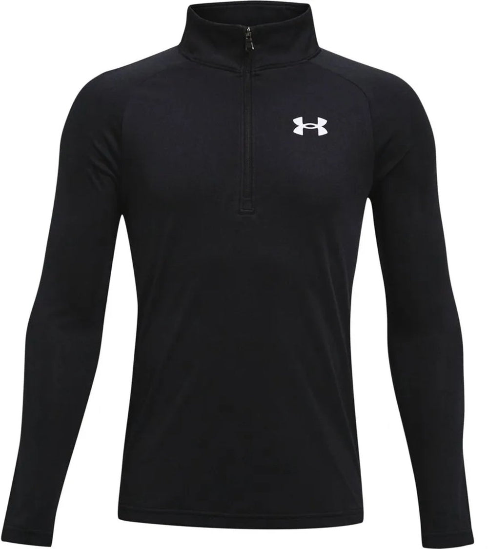 Under armour ua tech 2.0 1 - 2 zip unisex sporttrui - zwart - wit