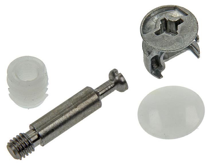 Mack 1013703 - 4 kastverbinders minifix wit m6x15mm | 5 stuks