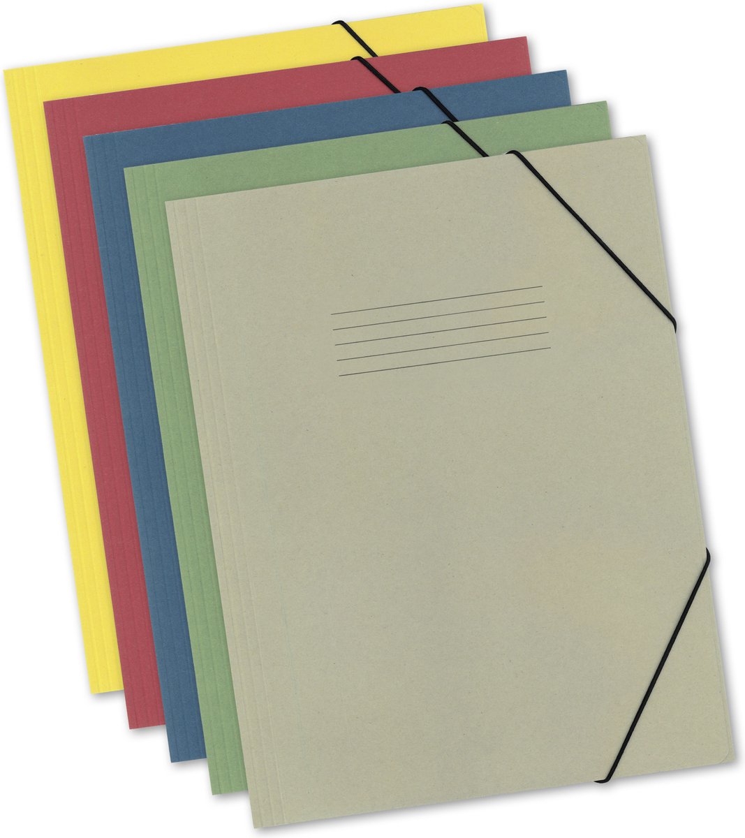 Kangaro elastomap - a3 - 340 gram karton - krimp a 5 stuks - assorti kleuren - k-2077-99