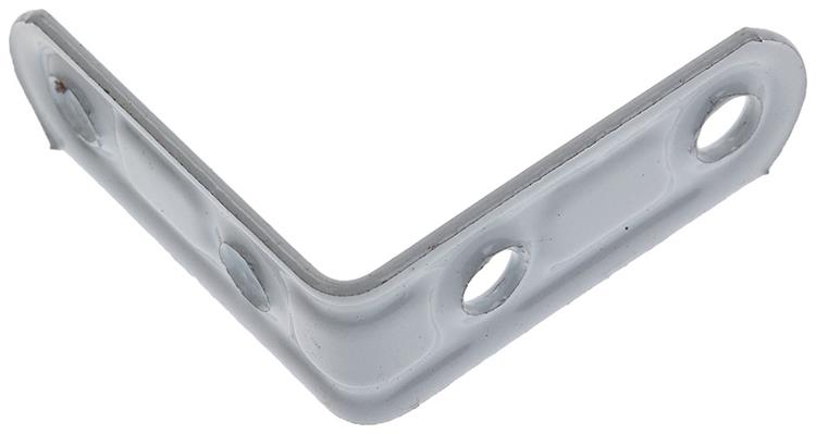 Mack 1013794 - 4 geplooide winkelhaken wit gelakt 40x40mm | 10 stuks