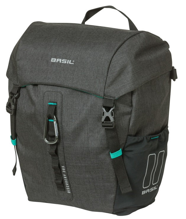 Basil enkele tas discovery 365d m mik 9l 12 x 25 x 33 cm - zwart