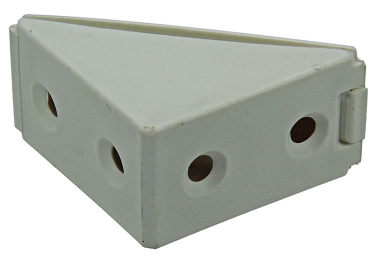 Mack 1013643 - 4 hoekverbinders hoog wit | 5 stuks