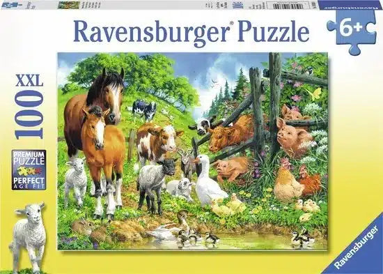 Ravensburger puzzel dierenbijeenkomst - legpuzzel - 100 stukjes