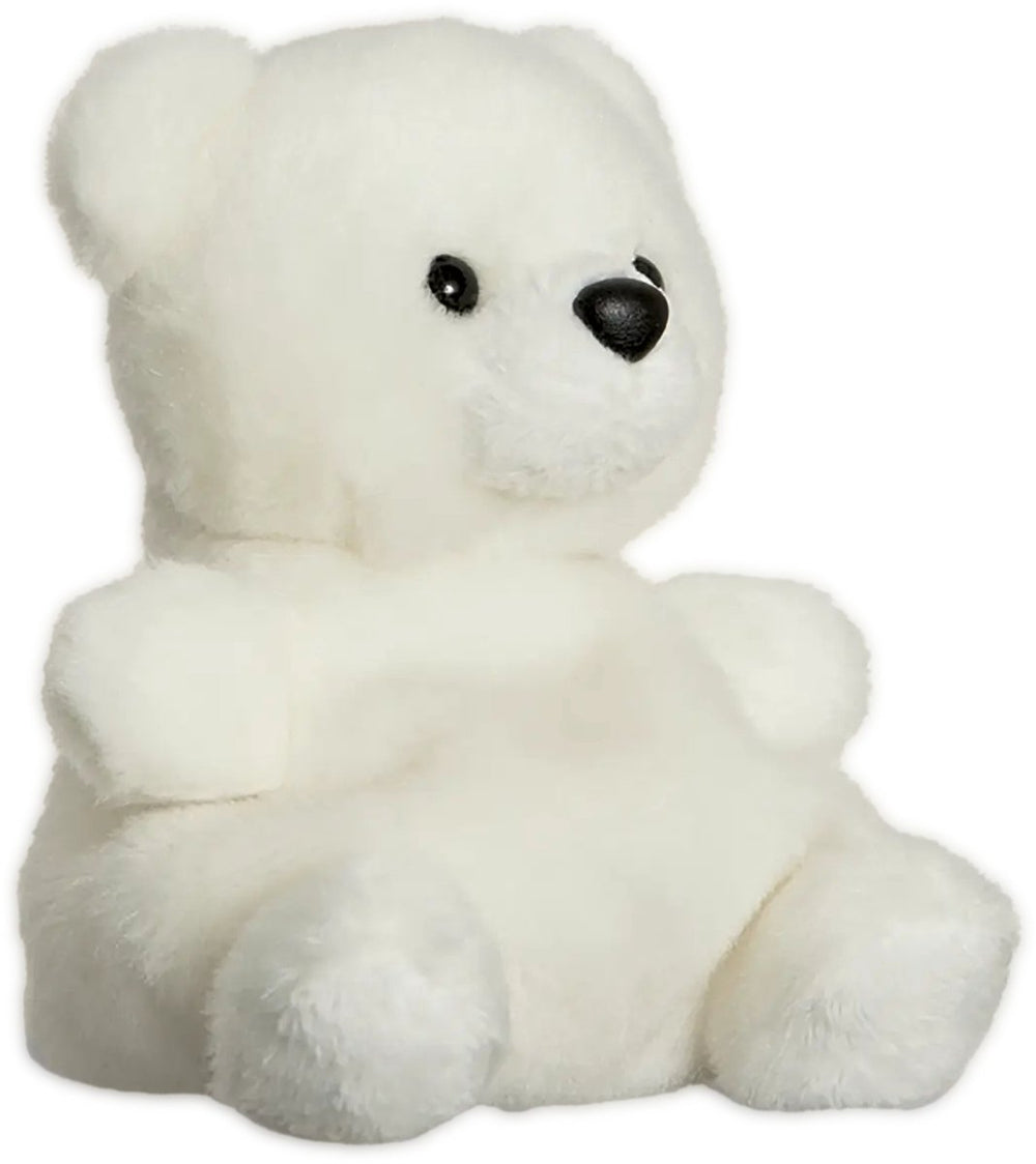 Aurora palm pals knuffel ijsbeer 13 cm pluche wit