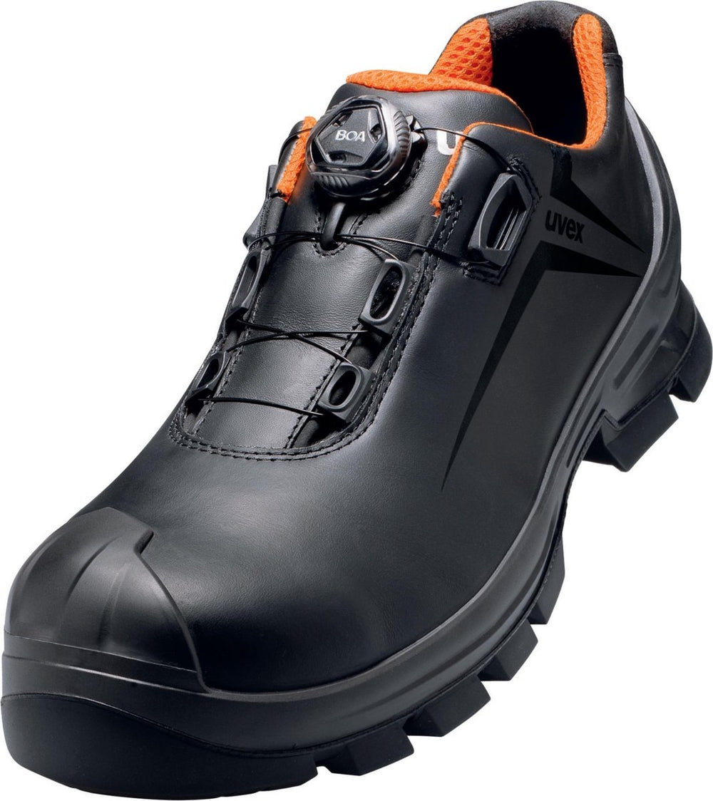 Uvex 6531 6531242 lage veiligheidsschoenen s3 schoenmaat (eu): 42 zwart oranje 1 paar