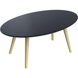Receptietafel meet powered by paperflow scandi gelakt mdf zwart