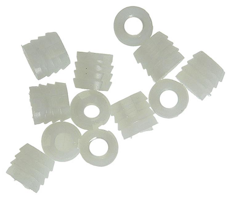 Mack 1014488 - 12 kunststof inslagmoeren m6 ø 11 mm x 11mm | 10 stuks