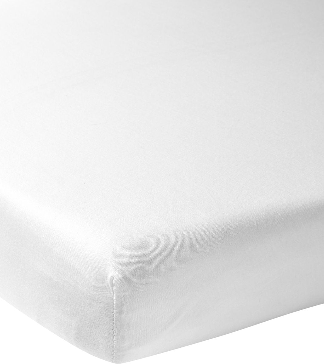 Meyco baby uni hoeslaken wieg - white - 40x80 90cm