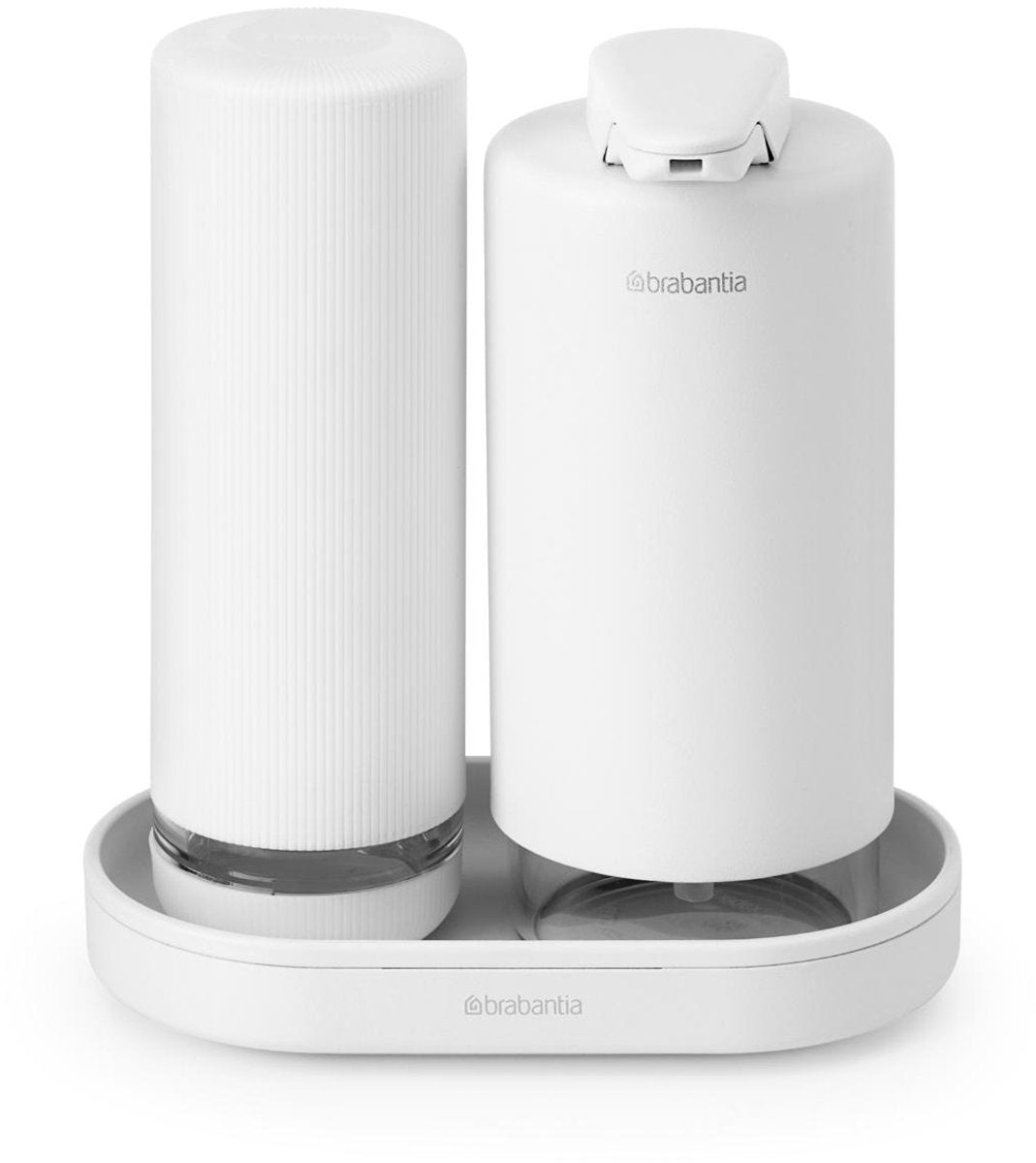 Brabantia wastafel zeepdispenserset - mineraal fris wit