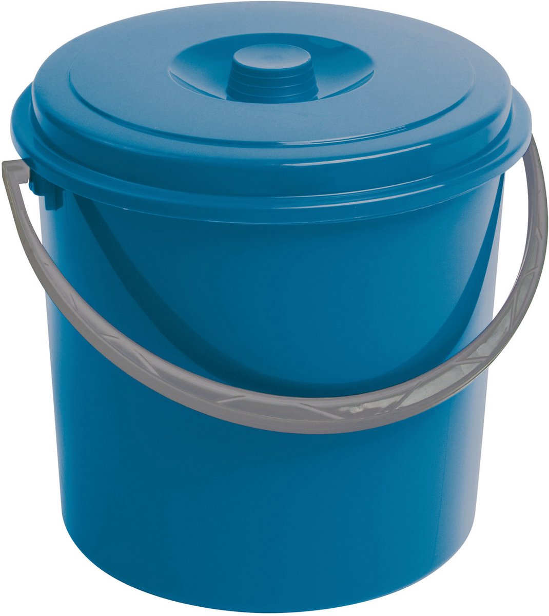 Curver - emmer met deksel 10l - comfortabele handgreep - blauw, 235232