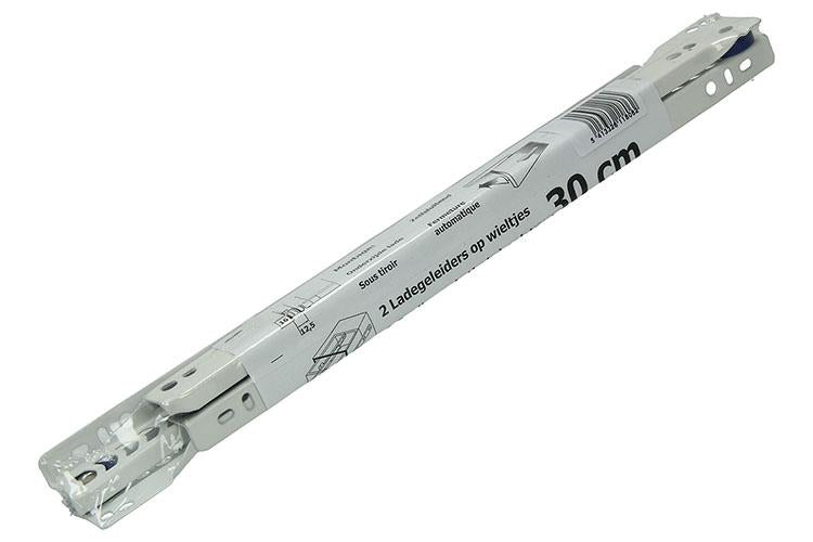 1013687 - paar rolladegeleiders wit 25kg 30cm | 5 stuks