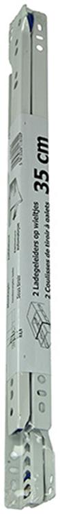 1013688 - paar rolladegeleiders wit 25kg 35cm | 5 stuks