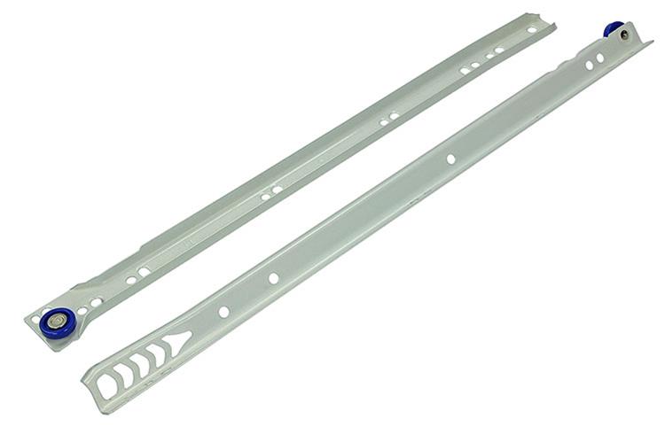 1013689 - paar rolladegeleiders wit 25kg 40cm | 5 stuks