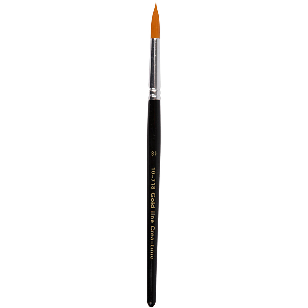 Gold line penselen, afm 18, l: 20 cm, b: 7 mm, rond, 6 stuk 1 doos