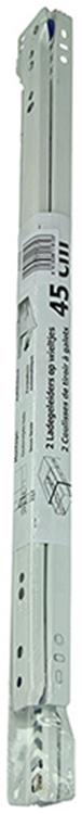 1013690 - paar rolladegeleiders wit 25kg 45cm | 5 stuks