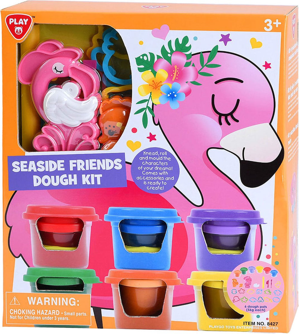 Speel zeedieren kleiset, 6 kleipotjes